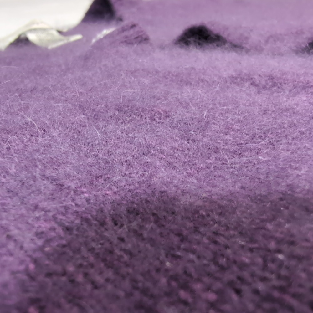 Spiegel Purple Angora Lambswool Shrug Cardigan M Soft Coquette Balletcore‎ Crop - Picture 2 of 10